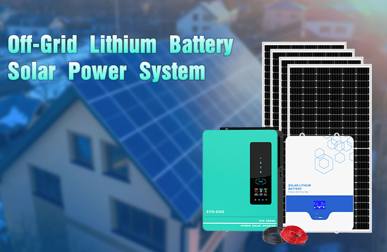 Système solaire à batterie au lithium hors réseau de 4 à 10 kW d'Anern